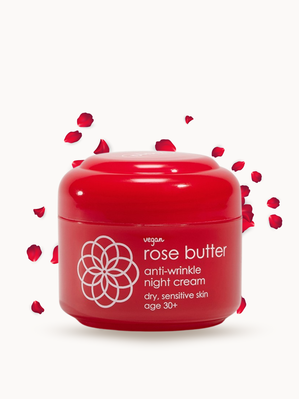 Crème de Nuit Anti-Rides Beurre de Rose – Régénération & Fermeté