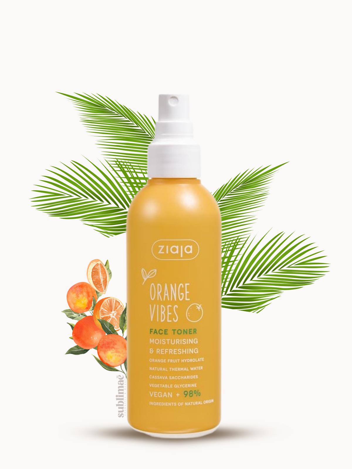 Tonique Visage Hydratant & Rafraîchissant Coconut Orange Vibes – Éclat & Vitalité