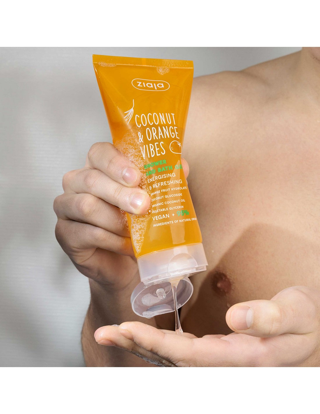 Gel Douche & Bain Energisant Coconut Orange Vibes – Fraîcheur & Évasion Sensorielle